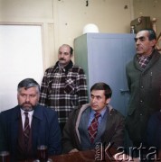 11.11.1983, Warszawa, Polska.
Spotkanie przedstawicieli władz dotyczące budowy I linii metra w Warszawie.
Fot. Edward Grochowicz, zbiory Ośrodka KARTA