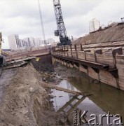 11.11.1983, Warszawa, Polska.
Budowa I linii metra na Ursynowie. 
Fot. Edward Grochowicz, zbiory Ośrodka KARTA