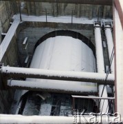 1985, Warszawa, Polska.
Budowa I linii metra w Warszawie. Widok tunelu.
Fot. Edward Grochowicz, zbiory Ośrodka KARTA