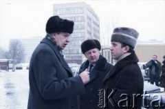 3.01.1986, Warszawa, Polska.
Wizyta wicepremiera ZSRR na terenie budowy metra w Warszawie.
Fot. Edward Grochowicz, zbiory Ośrodka KARTA