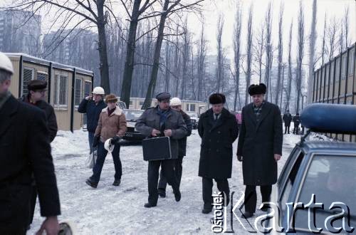 3.01.1986, Warszawa, Polska.
Wizyta wicepremiera ZSRR na terenie budowy metra w Warszawie.
Fot. Edward Grochowicz, zbiory Ośrodka KARTA
