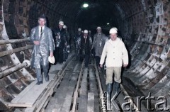 17.04.1986, Warszawa, Polska.
Wizyta Pełnomocnika ZSRR do spraw budowy metra w Warszawie.
Fot. Edward Grochowicz, zbiory Ośrodka KARTA