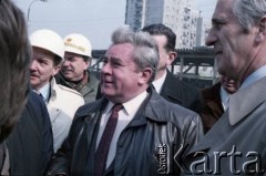 17.04.1986, Warszawa, Polska.
Wizyta Pełnomocnika ZSRR do spraw budowy metra w Warszawie.
Fot. Edward Grochowicz, zbiory Ośrodka KARTA