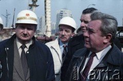 17.04.1986, Warszawa, Polska.
Wizyta Pełnomocnika ZSRR do spraw budowy metra w Warszawie.
Fot. Edward Grochowicz, zbiory Ośrodka KARTA