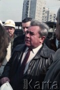 17.04.1986, Warszawa, Polska.
Wizyta Pełnomocnika ZSRR do spraw budowy metra w Warszawie.
Fot. Edward Grochowicz, zbiory Ośrodka KARTA