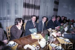 19.04.1986, Warszawa, Polska.
Podpisanie umowy związanej z budową I linii metra w Warszawie.
Fot. Edward Grochowicz, zbiory Ośrodka KARTA