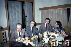 19.04.1986, Warszawa, Polska.
Podpisanie umowy związanej z budową I linii metra w Warszawie.
Fot. Edward Grochowicz, zbiory Ośrodka KARTA