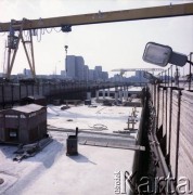 Maj 1986, Warszawa, Polska.
Budowa I linii metra metodą odkrywkową na Ursynowie.
Fot. Edward Grochowicz, zbiory Ośrodka KARTA