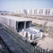 Maj 1986, Warszawa, Polska.
Budowa I linii metra metodą odkrywkową na Ursynowie.
Fot. Edward Grochowicz, zbiory Ośrodka KARTA