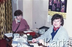 8.10.1986, Warszawa, Polska.
Sekretarki.
Fot. Edward Grochowicz, zbiory Ośrodka KARTA
