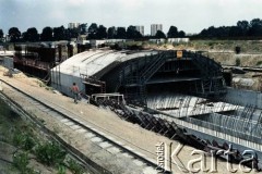 6.07.1987, Warszawa, Polska.
Budowa I linii metra w Warszawie.
Fot. Edward Grochowicz, zbiory Ośrodka KARTA