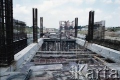 6.07.1987, Warszawa, Polska.
Budowa I linii metra - stacja Kabaty.
Fot. Edward Grochowicz, zbiory Ośrodka KARTA