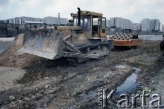 6.07.1987, Warszawa, Polska.
Budowa I linii metra na Kabatach.
Fot. Edward Grochowicz, zbiory Ośrodka KARTA