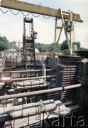 12.07.1987, Warszawa, Polska.
Budowa I linii metra prawdopodobnie na Mokotowie.
Fot. Edward Grochowicz, zbiory Ośrodka KARTA