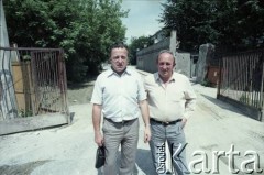 12.07.1987, Warszawa, Polska.
Po prawej stronie stoi Marek Białkowski.
Fot. Edward Grochowicz, zbiory Ośrodka KARTA