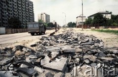 12.07.1987, Warszawa, Polska.
Budowa I linii metra.
Fot. Edward Grochowicz, zbiory Ośrodka KARTA