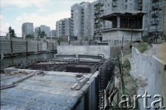 12.07.1987, Warszawa, Polska.
Budowa I linii metra.
Fot. Edward Grochowicz, zbiory Ośrodka KARTA