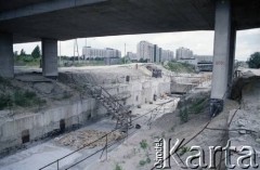 12.07.1987, Warszawa, Polska.
Budowa I linii metra.
Fot. Edward Grochowicz, zbiory Ośrodka KARTA