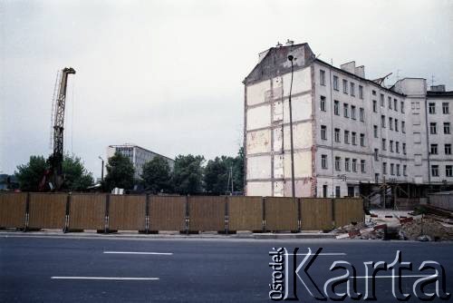12.07.1987, Warszawa, Polska.
Budowa stacji Politechnika.
Fot. Edward Grochowicz, zbiory Ośrodka KARTA