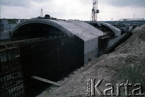 Sierpień 1988, Warszawa, Polska.
Budowa tunelu I linii metra.
Fot. Edward Grochowicz, zbiory Ośrodka KARTA