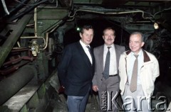 9.09.1988, Warszawa, Polska.
Wizyta przedstawiciela ambasady ZSRR w Polsce na terenie budowy I linii metra.
Fot. Edward Grochowicz, zbiory Ośrodka KARTA