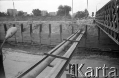 1988, Warszawa, Polska.
Budowa I linii metra wzdłuż al. Komisji Edukacji Narodowej.
Fot. Edward Grochowicz, zbiory Ośrodka KARTA