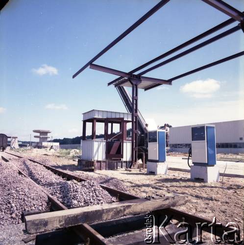 Lipiec 1989, Warszawa, Polska.
Budowa Stacji Techniczno-Postojowej 