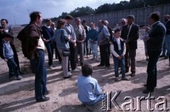 18.09.1989, Warszawa, Polska.
Dzień otwarty na budowie I linii metra. Zwiedzanie Stacji Techniczno-Postojowej 