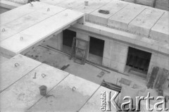 Lata 80., Warszawa, Polska.
Budowa I linii metra, prawdopodobnie wzdłuż al. Komisji Edukacji Narodowej.
Fot. Edward Grochowicz, zbiory Ośrodka KARTA