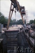 Lata 80., Warszawa, Polska.
Budowa I linii metra.
Fot. Edward Grochowicz, zbiory Ośrodka KARTA