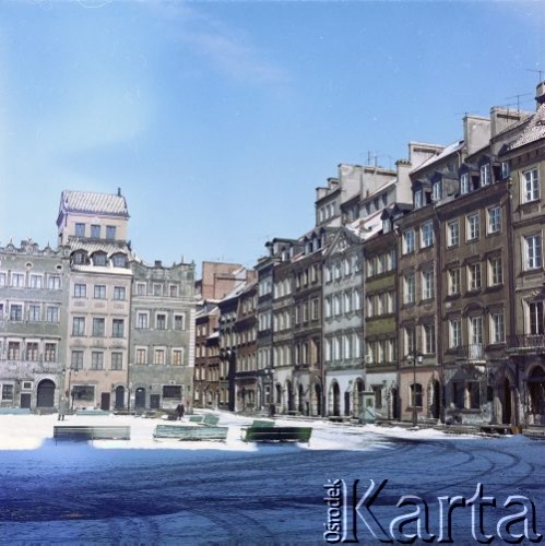 Lata 60., Warszawa, Polska.
Rynek Starego Miasta.
Fot. Edward Grochowicz, zbiory Ośrodka KARTA