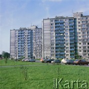 Lata 70., Warszawa, Polska.
Osiedle mieszkaniowe.
Fot. Edward Grochowicz, zbiory Ośrodka KARTA