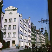 Lata 80., Gdańsk, Polska.
Kamienice na gdańskiej Starówce.
Fot. Edward Grochowicz, zbiory Ośrodka KARTA