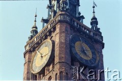 Lata 80., Gdańsk, Polska.
Wieża ratuszowa.
Fot. Edward Grochowicz, zbiory Ośrodka KARTA