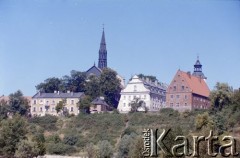 Lata 90., Kazimierz Dolny nad Wisłą, Polska.
Panorama od strony Wisły.
Fot. Edward Grochowicz, zbiory Ośrodka KARTA