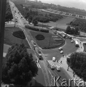 Lata 60., Warszawa, Polska.
Rondo Waszyngtona i Stadion X-lecia.
Fot. Edward Grochowicz, zbiory Ośrodka KARTA
