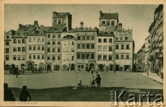 1900-1914, Warszawa, Królestwo Polskie, Cesarstwo Rosyjskie.
Północna pierzeja rynku Starego Miasta. Obecnie całość zajmuje Muzeum Historii m.st. Warszawy. Z serii 