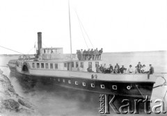 1904-1905, Jakuck, Cesarstwo Rosyjskie.
Parostatek na Lenie.
Fot. NN, kolekcja Zygmunta Lewańskiego, udostępnił Julian Lewański

