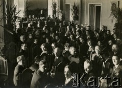 31.01.1937, Warszawa, Polska.
Zjazd koleżeński absolwentów Wyższej Szkoły Ogrodniczej (W.S.O.).
Fot. W. Złakowski, zbiory Ośrodka KARTA, kolekcja Emilii Kobylańskiej [AW III/620]