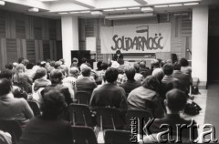 6.03.1982. Szwecja.
Seminarium dotyczące sytuacji w Polsce.
Fot. NN, zbiory Ośrodka KARTA, przekazali Elżbieta i Jakub Święciccy 
   
