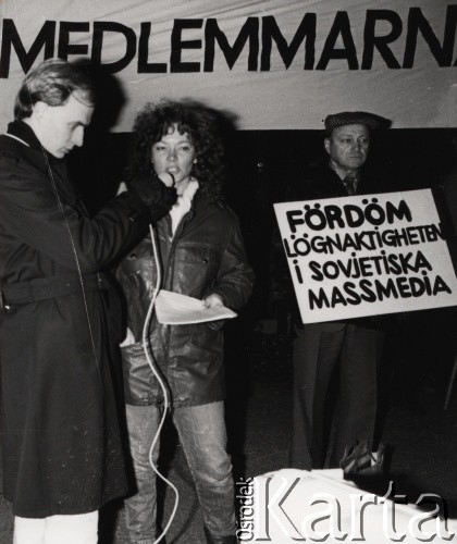 7.11.1983, Szwecja.
Demonstracja wspierająca m.in. działalność 