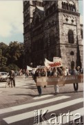 22-25.08.1986, Lund, Szwecja. 
Demonstracja prosolidarnościowa podczas europejskiego zjazdu CSSO - 