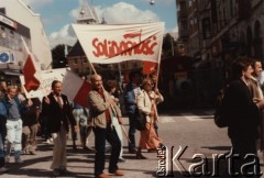 22-25.08.1986, Lund, Szwecja. 
Demonstracja prosolidarnościowa podczas europejskiego zjazdu CSSO - 