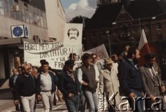22-25.08.1986, Lund, Szwecja. 
Demonstracja prosolidarnościowa podczas europejskiego zjazdu CSSO - 
