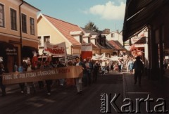 22-25.08.1986, Lund, Szwecja. 
Demonstracja prosolidarnościowa podczas europejskiego zjazdu CSSO - 
