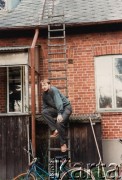 Marzec 1987, Lund, Szwecja.
Dom Józefa Lebenbauma. Na zdjęciu kurier z Polski 