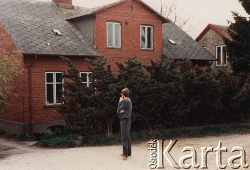 Marzec 1987, Lund, Szwecja.
Dom Józefa Lebenbauma. Na zdjęciu kurier z Polski 