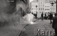 3.05.1982, Warszawa, Polska.
Manifestacja niezależna na Starym Mieście. Starcie manifestantów z milicją.
Fot. NN, zbiory Ośrodka KARTA, przekazali Elżbieta i Jakub Święciccy
