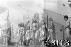 03-06.08.1988, Jarocin, Polska.
Festiwal Muzyki Rockowej Jarocin '88, wybory Miss Jarocina. Klatka negatywu podwójnie naświetlona.
Fot. Artur Polit, zbiory Fundacji Ośrodka KARTA