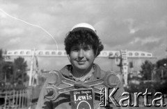 1987, Warszawa, Polska.
Praktyki budowlane w trakcie budowy stacji Metro Politechnika, n/z Jacek Kalinowski.
Fot. Artur Polit, zbiory Fundacji Ośrodka KARTA